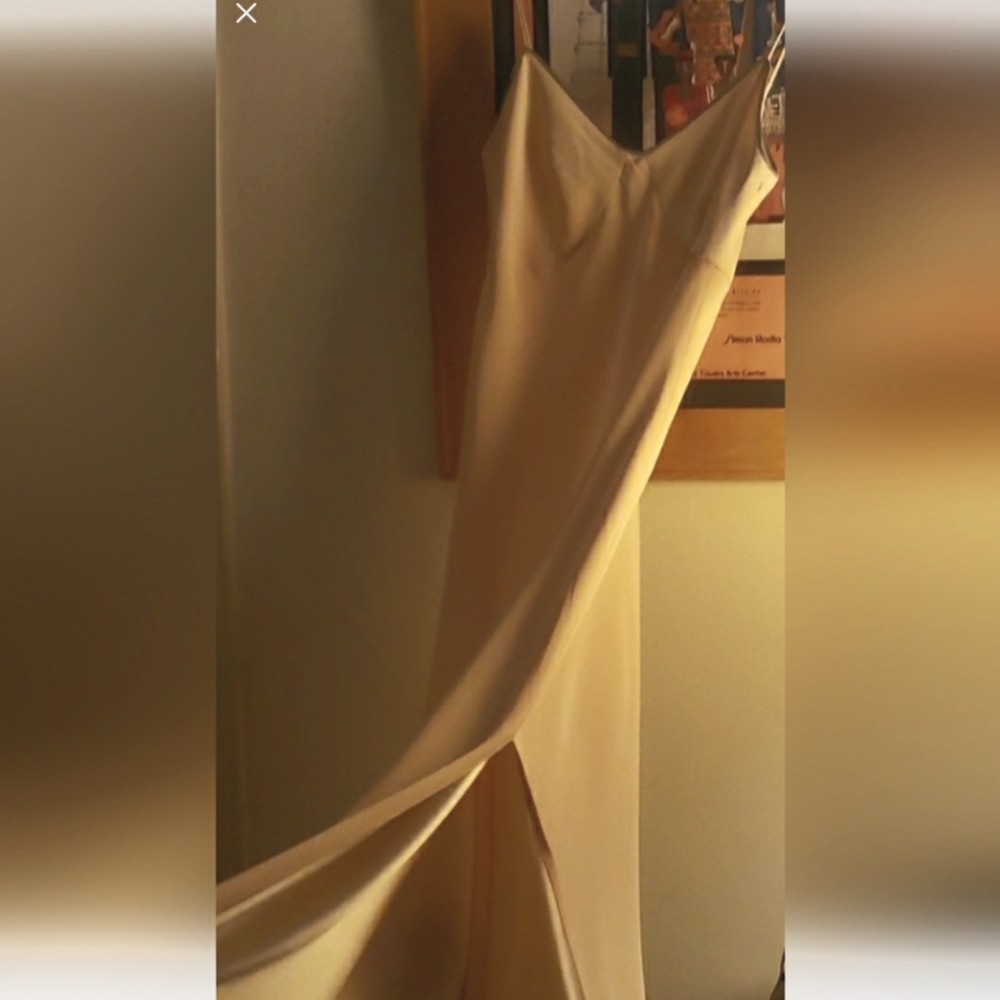 TAHARI Evening/Prom Gown  Sz 2- mellow yellow dress 💛